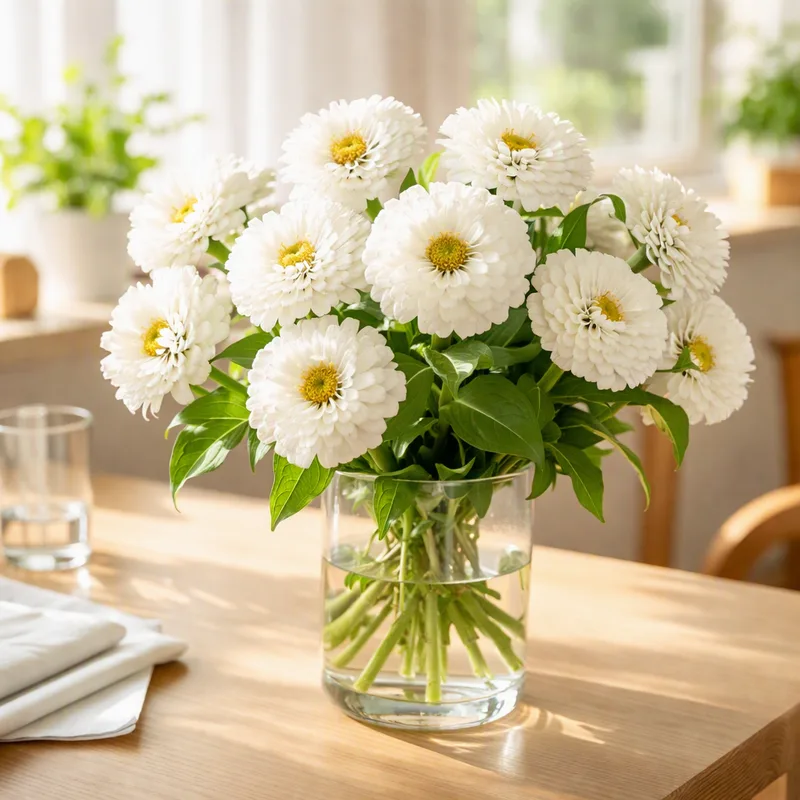 Zinnia blanc - image 2