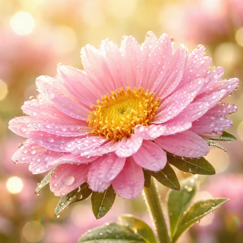 Roze zomeraster - afbeelding 1
