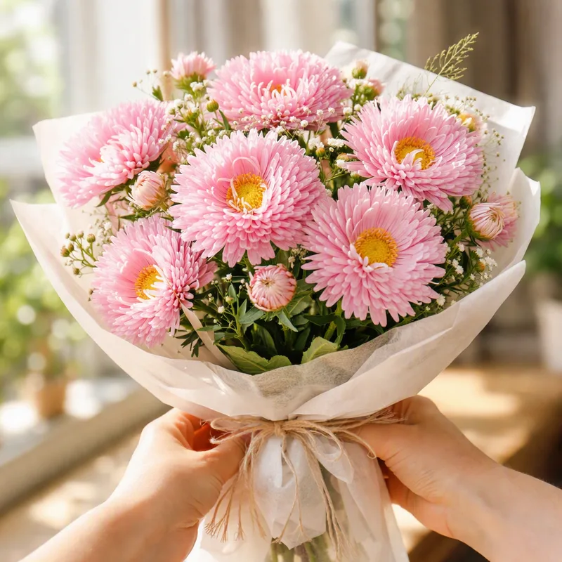 Roze zomeraster - afbeelding 3