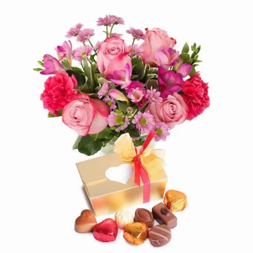 Hart vol liefde boeket – Cadeauset 🎁
